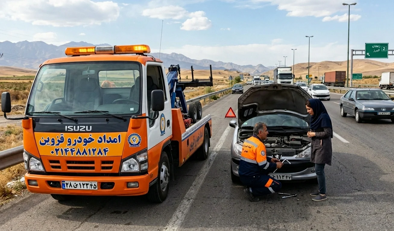 امداد خودرو قزوین